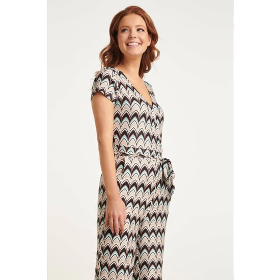 Smashed Lemon 24427 zachte stretch grafische print zomer jumpsuit | - Image 2