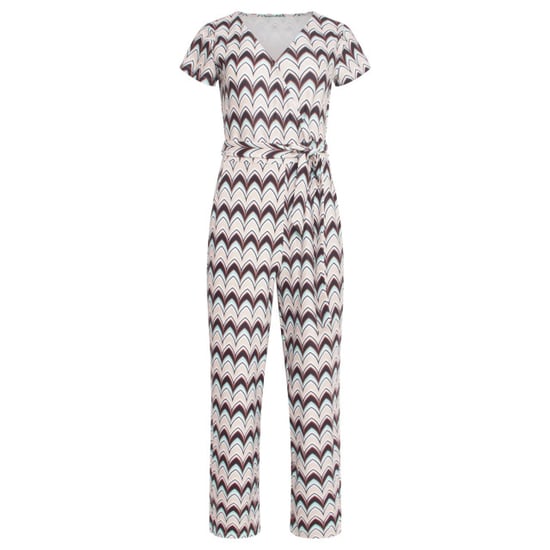 Smashed Lemon 24427 zachte stretch grafische print zomer jumpsuit | - Image 3