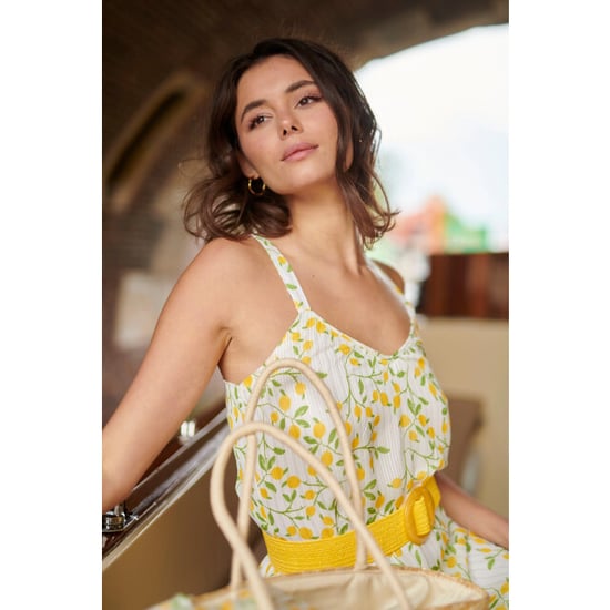 Smashed Lemon 25011 midi strappy jurk met citroenprint | - Image 2