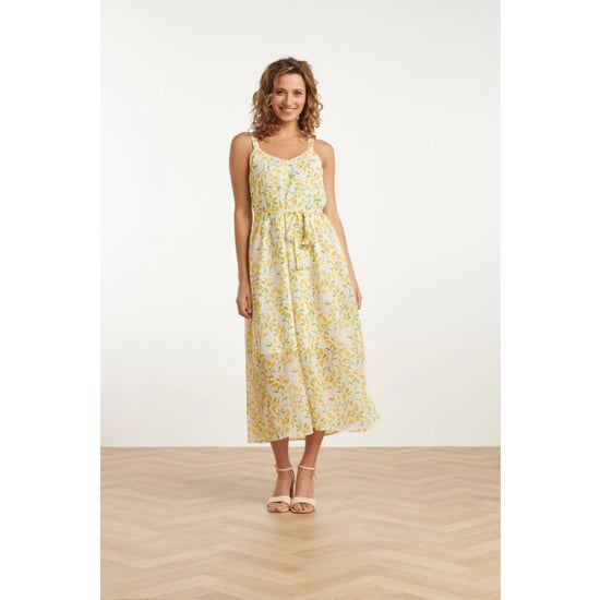 Smashed Lemon 25011 midi strappy jurk met citroenprint | - Image 5