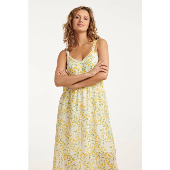 Smashed Lemon 25011 midi strappy jurk met citroenprint | - Image 6