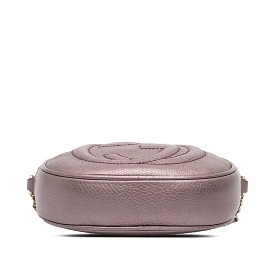 Tweedekans Mini Metallic Geweven Kalfsleren Soho Ketting Crossbody - Image 3