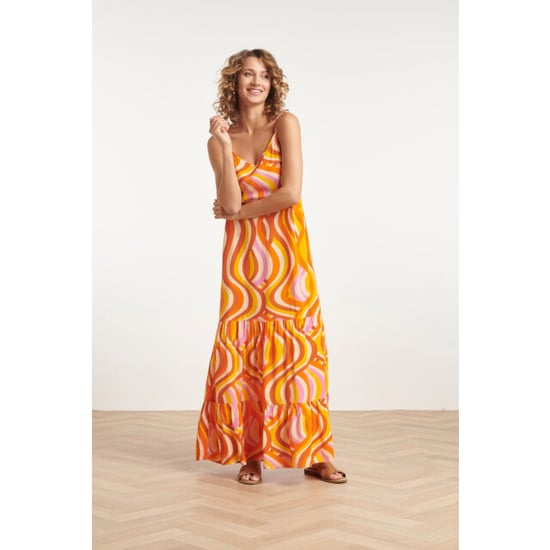 Smashed Lemon 24011 zomerse spaghetti jurk met retro print | - Image 2