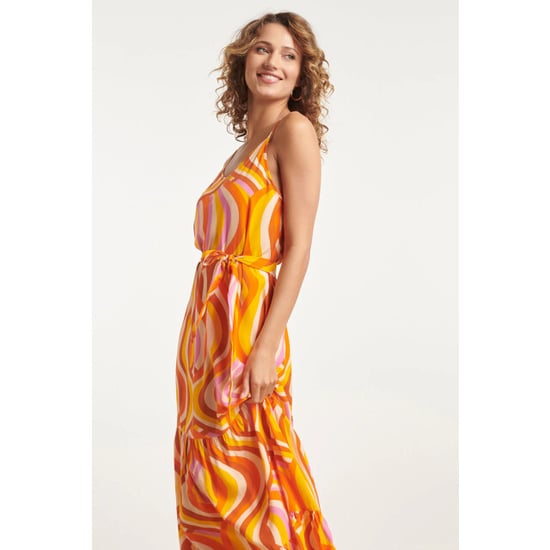 Smashed Lemon 24011 zomerse spaghetti jurk met retro print | - Image 4