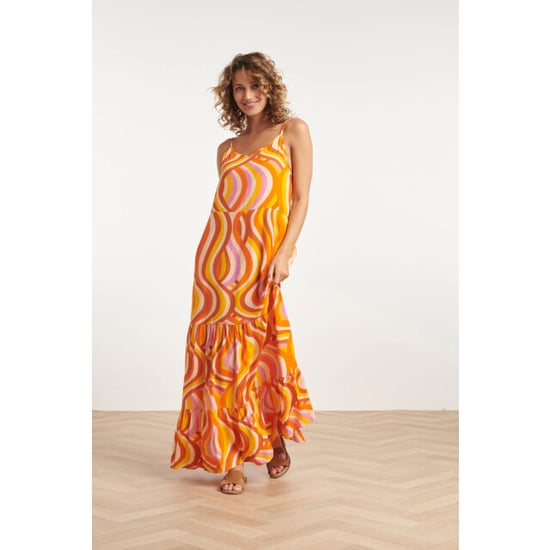 Smashed Lemon 24011 zomerse spaghetti jurk met retro print | - Image 5
