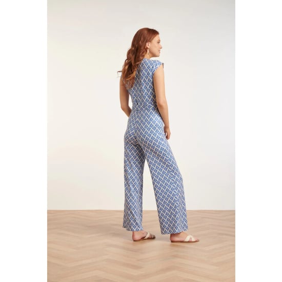 Smashed Lemon 24033 wikkelstijl jumpsuit met ornament print | - Image 2