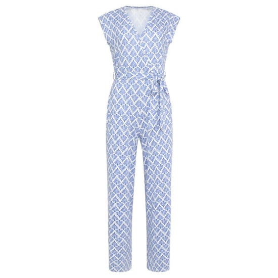 Smashed Lemon 24033 wikkelstijl jumpsuit met ornament print | - Image 4