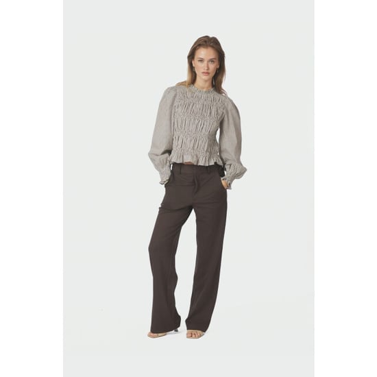 Neo Noir marcia check blouse 166893 306 dusty brown - Image 6