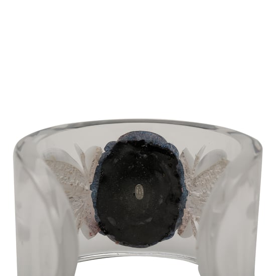 Tweedehands Lucite Camellia Cuff Bracelet - Image 4