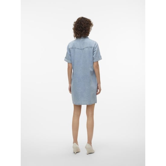Vero Moda Vmjennie ss short denim dress mix n - Image 2