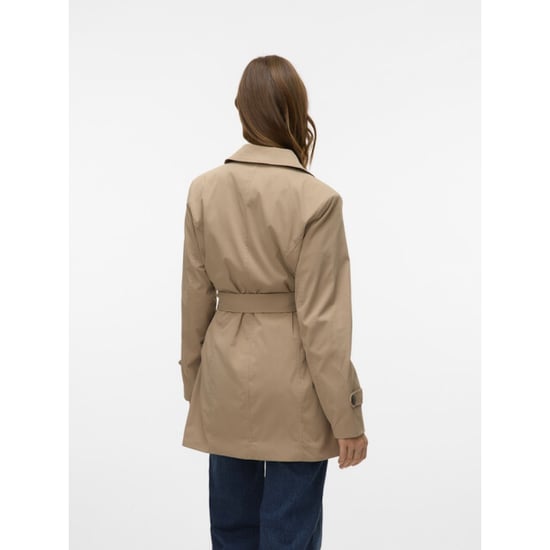 Vero Moda vmchelsea olivia trenchcoat noos 10329343 silver mink - Image 3