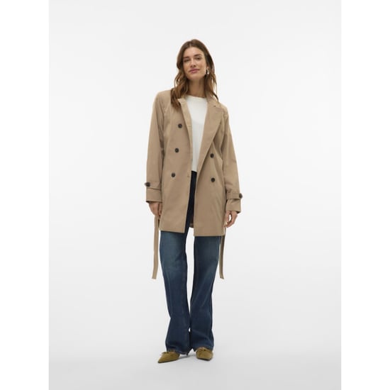Vero Moda vmchelsea olivia trenchcoat noos 10329343 silver mink - Image 4