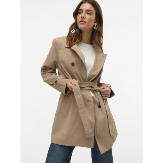 Vero Moda vmchelsea olivia trenchcoat noos 10329343 silver mink - Image 5