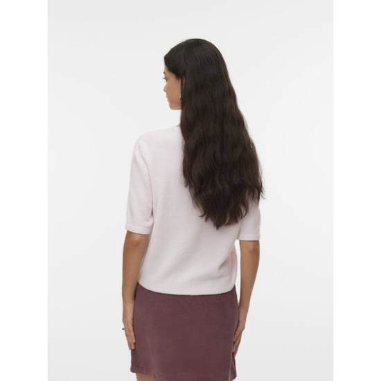 Vero Moda vmdoffy 2/4 o-neck button cardigan 10345011 pink-a-boo - Image 4