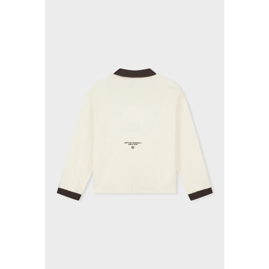 Equalité Ash knit longsleeve polo brown off - Image 2