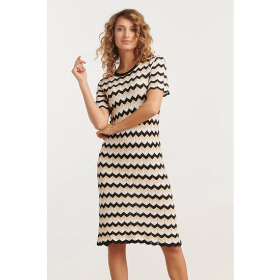 Smashed Lemon 25267 zigzag gebreide jurk, | - Image 3