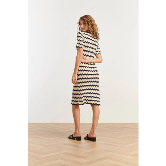 Smashed Lemon 25267 zigzag gebreide jurk, | - Image 4