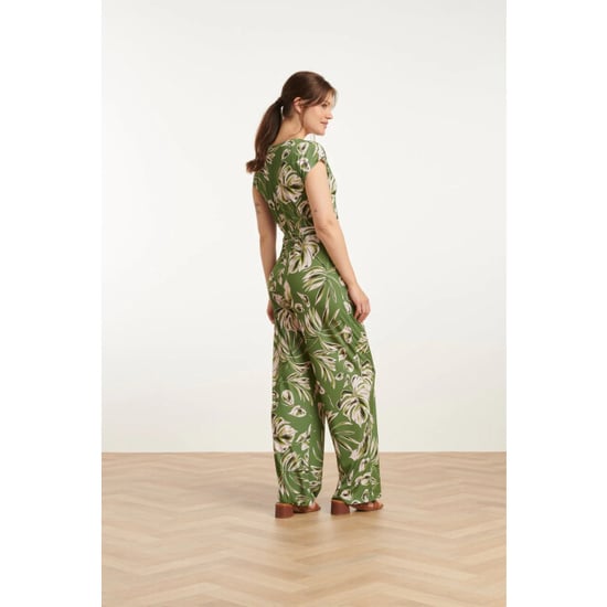 Smashed Lemon 25160 leaf print stretch jumpsuit | - Image 6