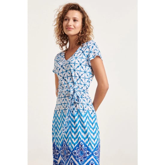 Smashed Lemon 24360 dames maxi te jurk met ornamentaal print | off - Image 4