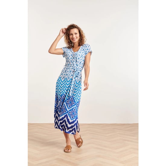Smashed Lemon 24360 dames maxi te jurk met ornamentaal print | off - Image 6