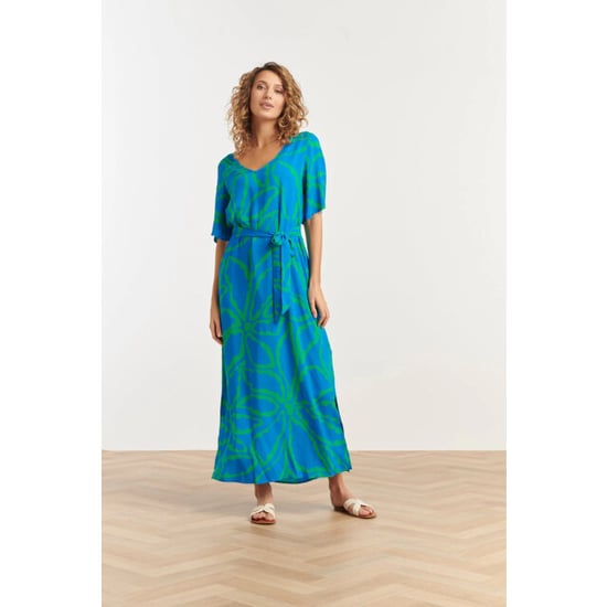 Smashed Lemon 25068 maxi jurk met grafische bloemenprintfelgras | - Image 2
