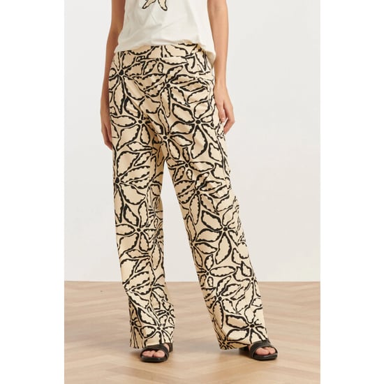 Smashed Lemon 25235 wide leg travel quality broek met e bloemenprint | - Image 6