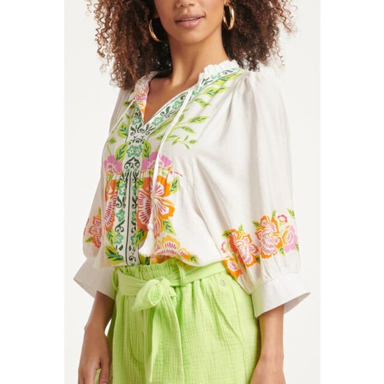 Smashed Lemon 24063 zomer top met levendige bloemenpatroon | - Image 6