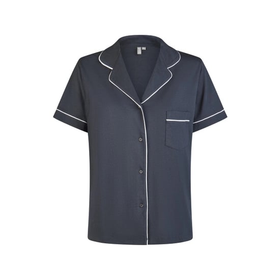 By Louise Dames korte pyjama set modal shortama met knoopsluiting donker - Image 2