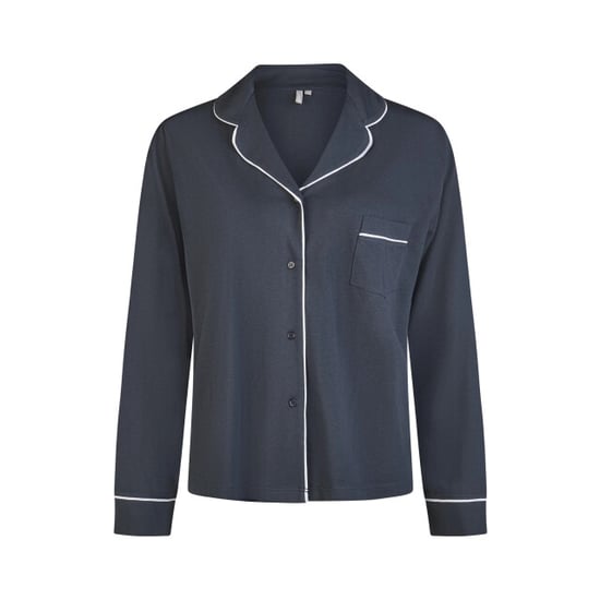 By Louise Dames pyjama set lang modal met knoopsluiting donker - Image 2
