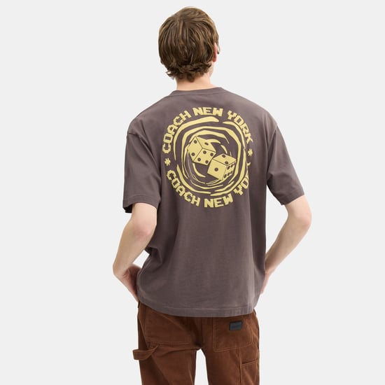 Dice Relaxed T-Shirt In Organic Cotton - Image 3