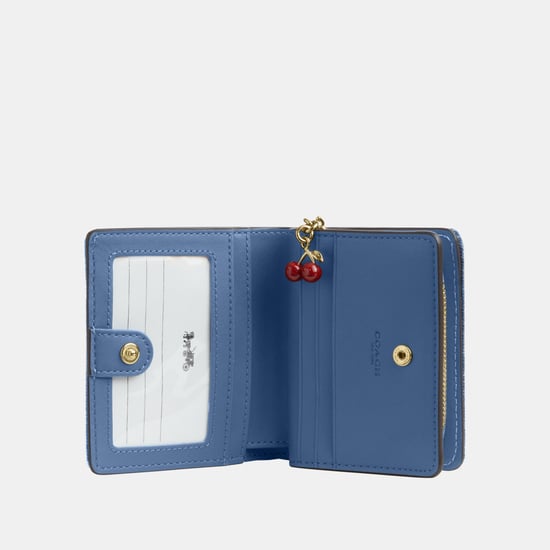 Snap Wallet In Loved Denim With Charm - Image 2