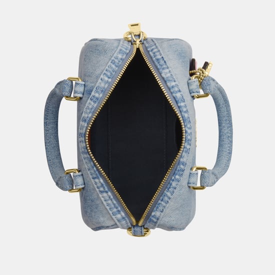 Mini Rowan Crossbody Bag In Loved Denim With Charms - Image 4