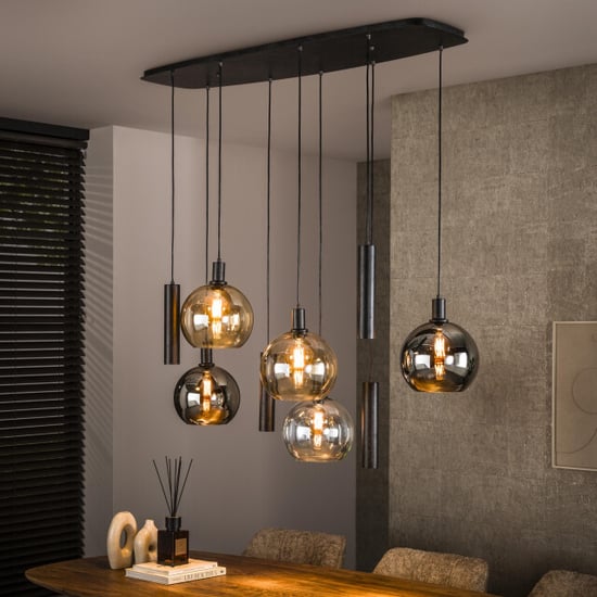 Hoyz hanglamp sfera tricolore 5+4-lichts artic - Image 1