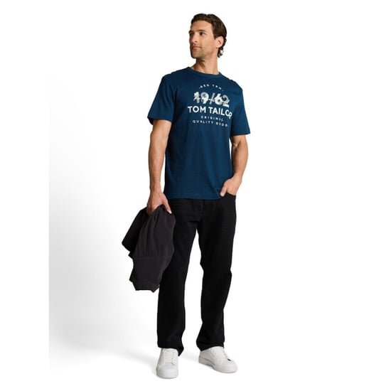 Tom Tailor Printed fine t-shirt navy - Image 4