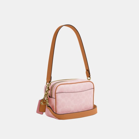 Mini Carey Crossbody Bag In Signature Canvas With Charms - Image 2