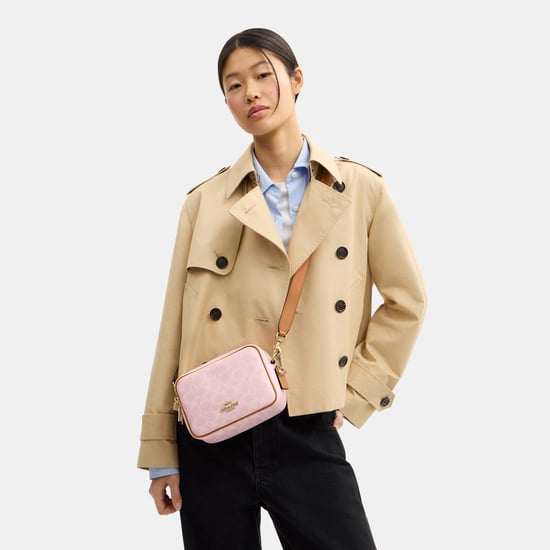 Mini Carey Crossbody Bag In Signature Canvas With Charms - Image 5