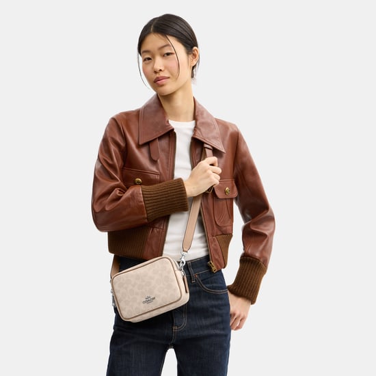 Mini Carey Crossbody Bag In Signature Canvas - Image 5