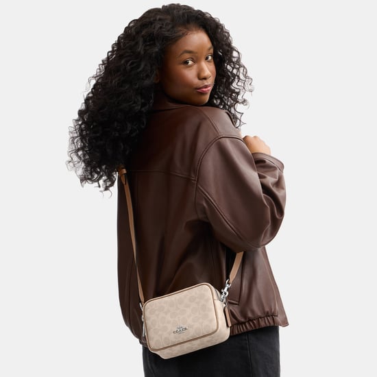 Mini Carey Crossbody Bag In Signature Canvas - Image 6