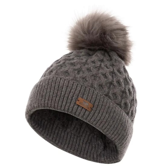 Trespass Kvinnor/Ladies Freja Pom Pom Mössa (Mörkgrå) - Image 3