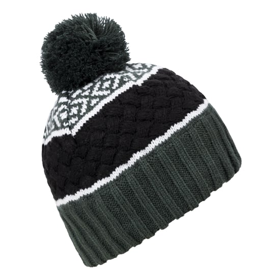 Trespass Barn/Kids Axel Beanie (Grangrön/Svart/Vit) - Image 2