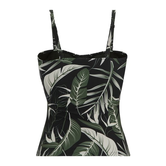Regatta Dames Aceana III Tropische Bladeren Tankini Top (Groen/Wit/Zwart) - Image 2