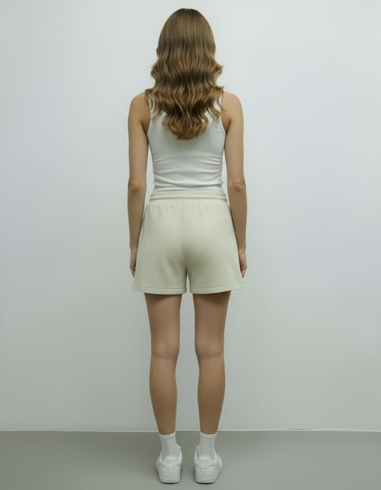 Stone elastiska shorts med hög midja - Image 3