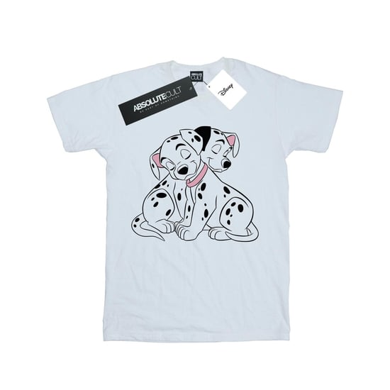 Disney Womens/Ladies 101 Dalmatians Puppy Love Cotton Boyfriend T-Shirt (White) - Image 1