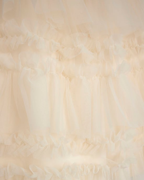 River Island Girls Dress Cream Tulle Layered Halter Neck - Image 3
