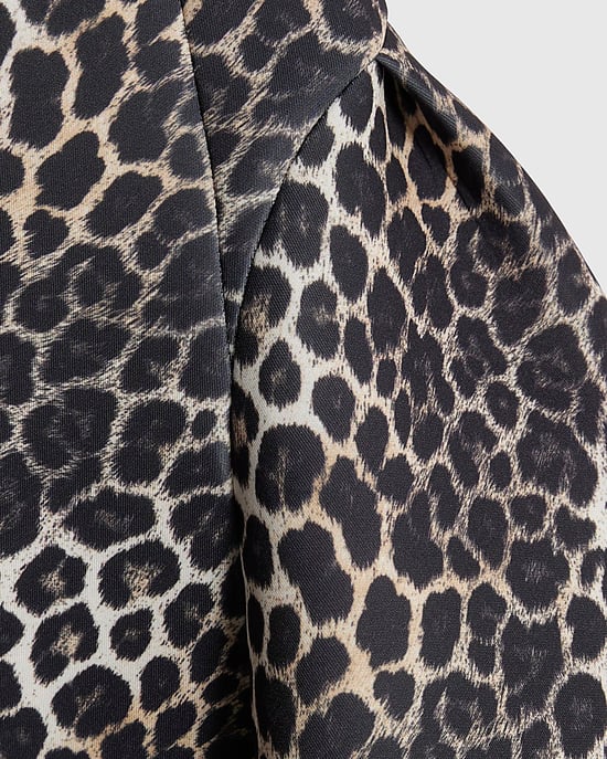 River Island Girls Dress Brown Leopard One Shoulder Bow - Image 3