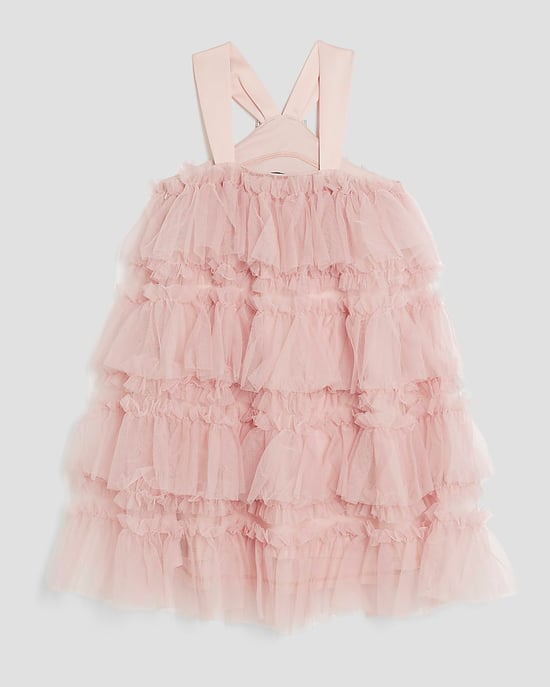 River Island Girls Dress Pink Tulle Layered Halter Neck - Image 4