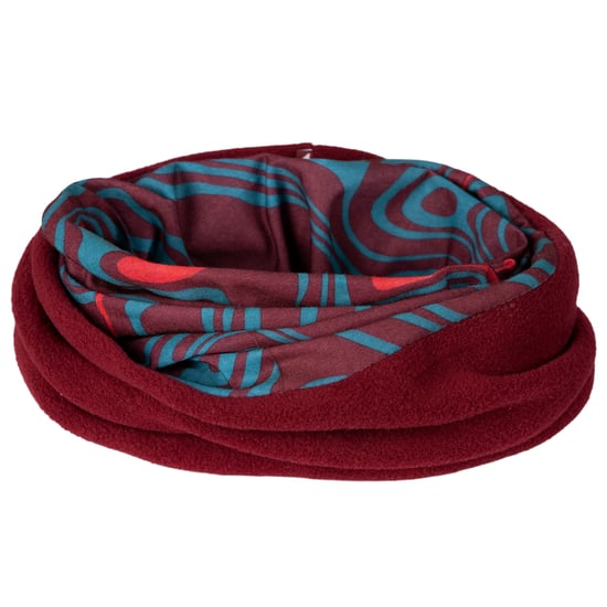 Trespass Womens/Ladies Rindell Neckwarmer (Dark Cherry Print) - Image 2