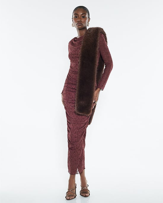 River Island Womens Top Red Cowl Neckline Hotfix Lace - Image 4