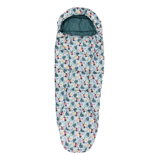 Trespass Bunka 3 Season Tropical Birds Lichtgewicht Slaapzak voor kinderen/Kinderen (Blauw) - Image 1