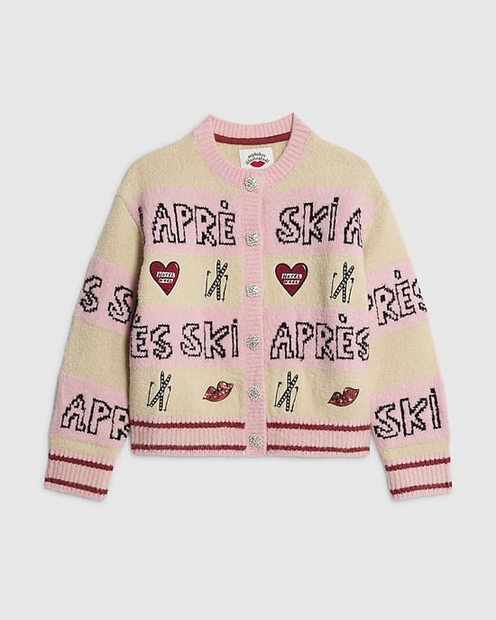 River Island Girls Cardigan Nephthys Pink Après Ski - Image 1